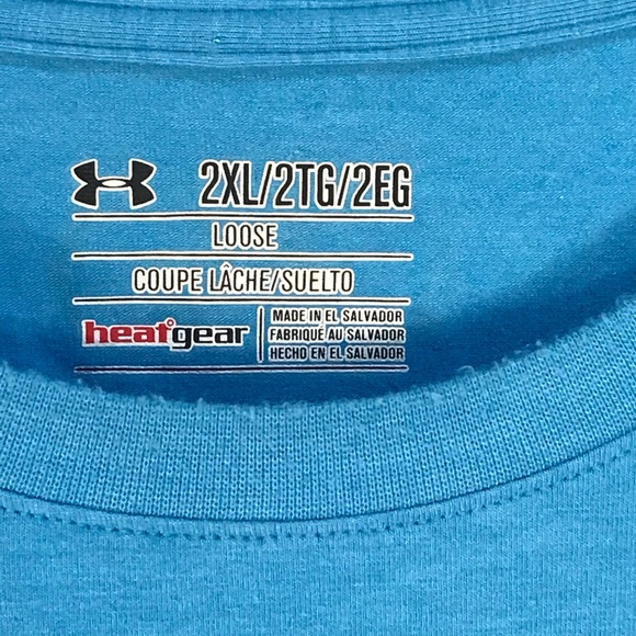 Under Armour Tee shirt Loose Fit Heat Gear Size 2 XL - Picture 3 of 5